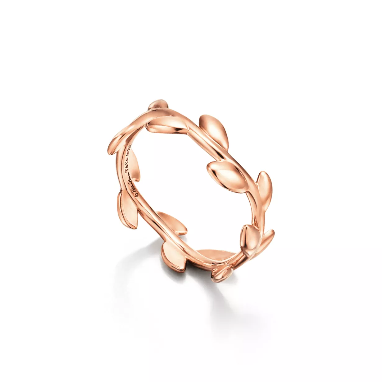 Paloma Picasso®Olive Leaf Band Ring in Rose Gold, Narrow